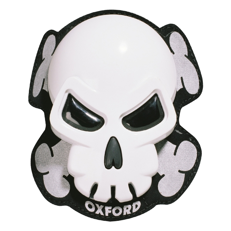 Sliders de genou OXFORD Skull blanc 