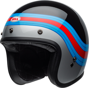 Casque BELL Custom 500 DLX Pulse Gloss Black/Blue/Red taille S 