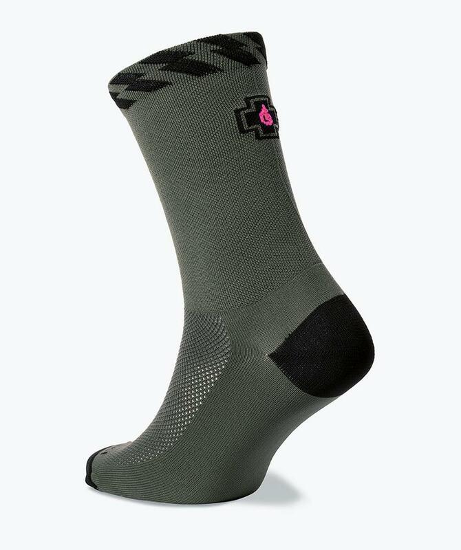 Chaussettes MUC-OFF vertes taille 35-38 