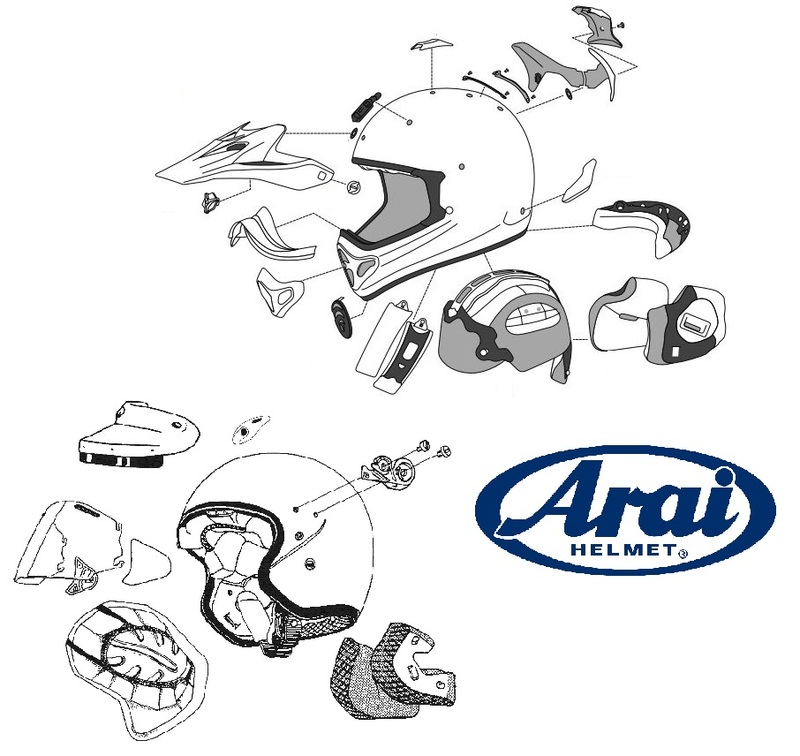 Ventilations supérieures avant ARAI TDF Duct-3 smoke pour casques Quantum/Quantum-ST/Quantum-ST PRO/Tour-X 4/CT-F/CT-Ram/X-Tend/XTend Ram 