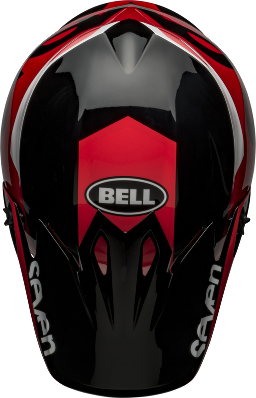 Visière BELL MX-9 Seven - Rouge/Noir 