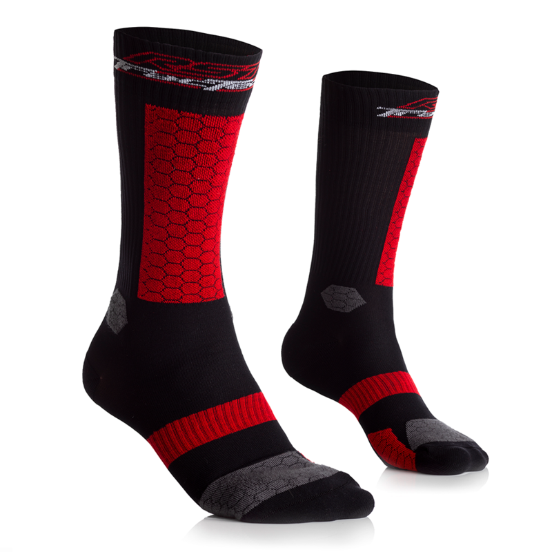 Chaussettes RST Tractech - noir/rouge taille S 