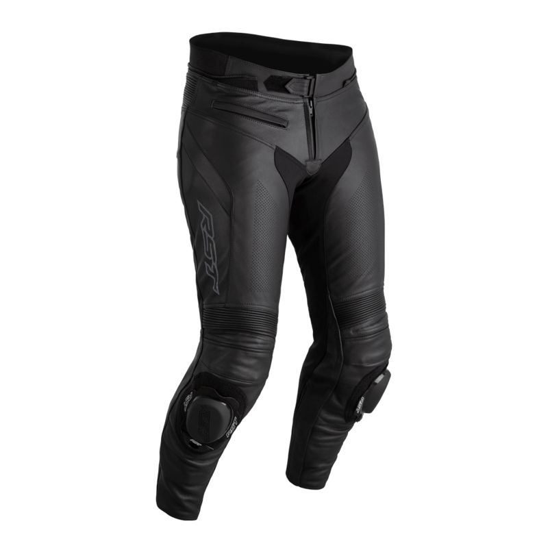 Pantalon RST Sabre CE cuir - noir/noir taille XXL court 