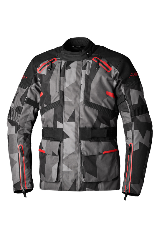 Veste RST Endurance CE textile - camo/gris/rouge 