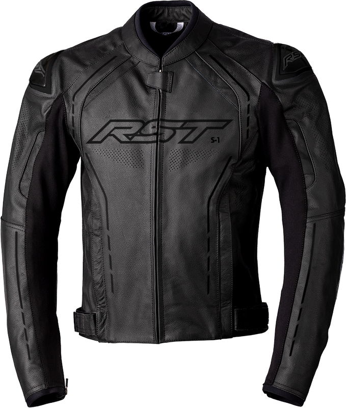 Veste RST S1 cuir homme - noir 