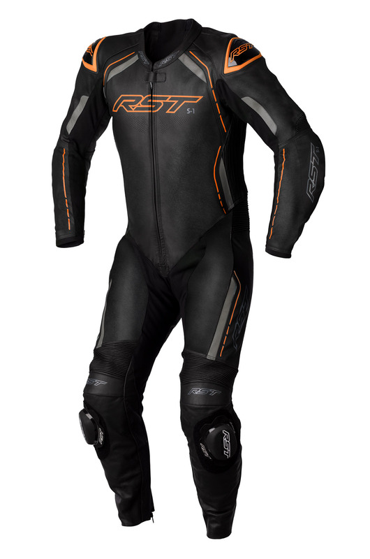 Combinaison RST S1 CE cuir - noir/gris/orange fluo taille XL 