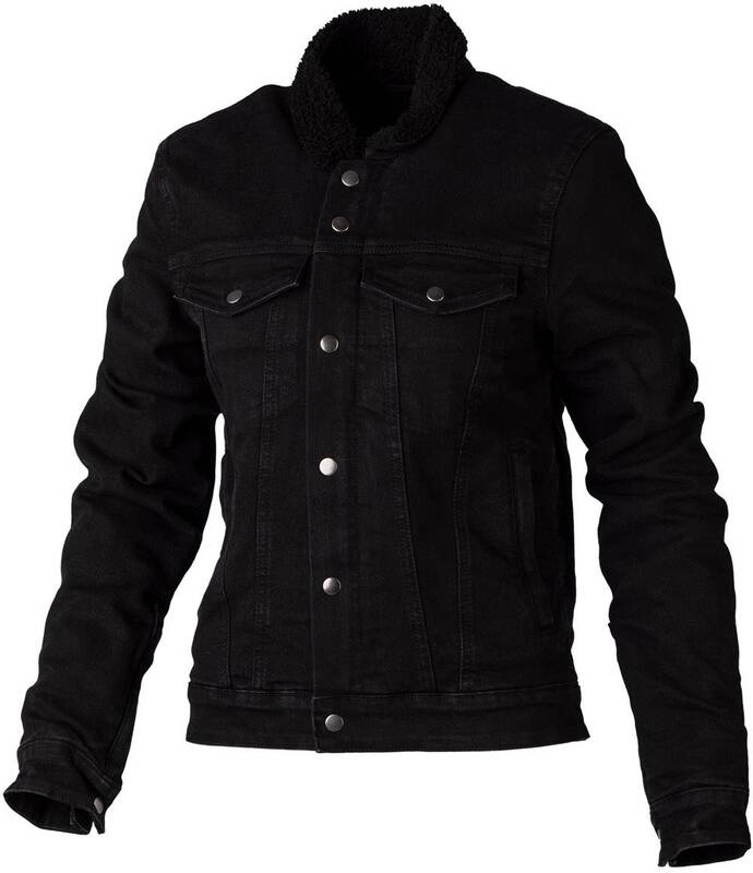 Veste RST Sherpa Denim CE textile - noir 