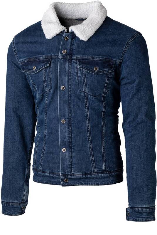 Veste RST Sherpa Denim CE textile - bleu 