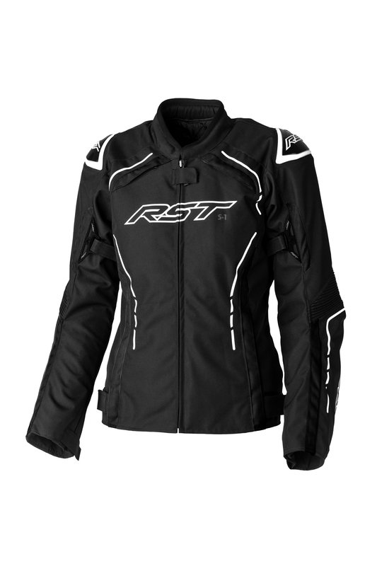 Veste femme RST S1 CE textile - noir/blanc 