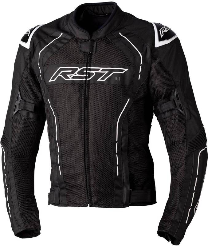 Veste RST S1 Mesh CE textile - noir/blanc 