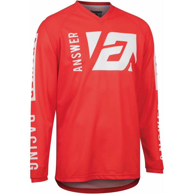 Maillot ANSWER A22 Syncron Merge - rouge/blanc 