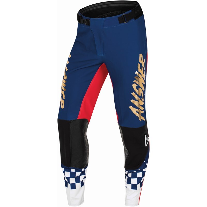 Pantalon ANSWER A22 Elite Redzone bleu/rouge/blanc taille 30 