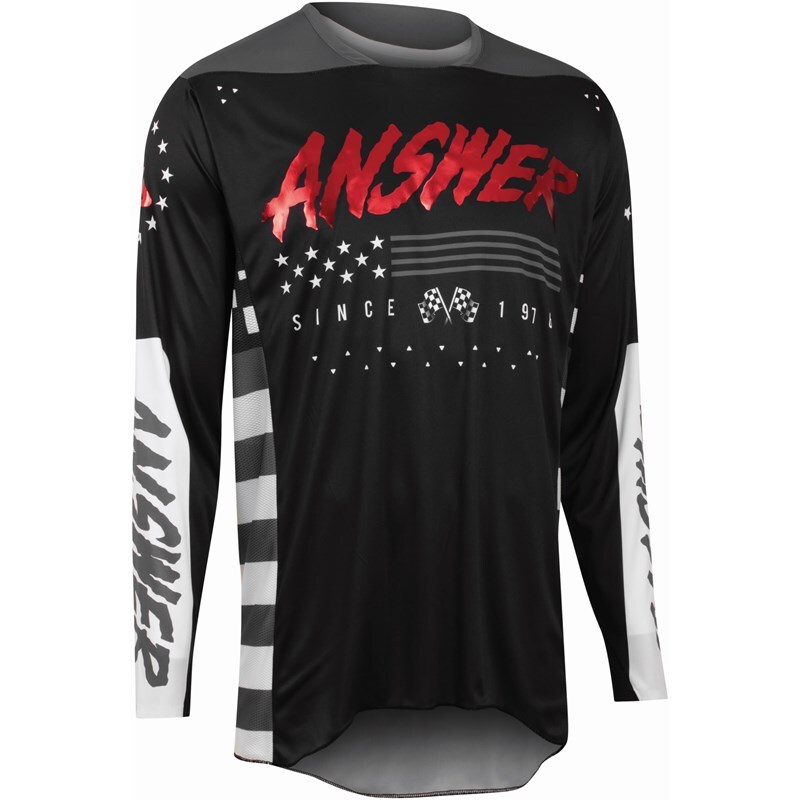 Maillot ANSWER A22 Elite Redzone noir/rouge taille 2XL 
