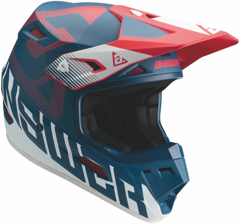 Casque ANSWER AR1 Solid junior - Answer red/blanc/bleu