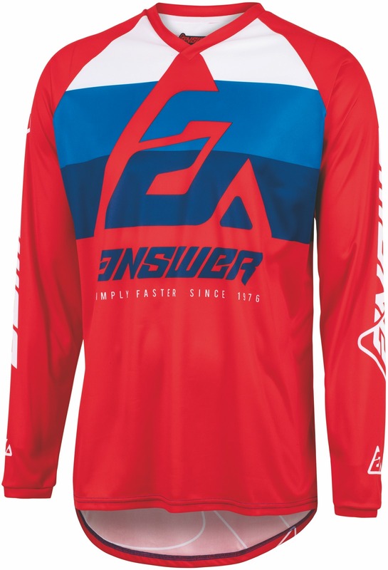 Maillot ANSWER Syncron CC - Answer red/blanc/bleu 
