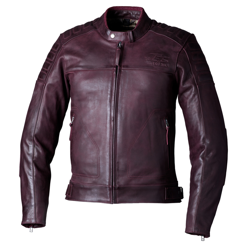 Veste RST Brandish2 cuir CE homme - Oxblood 