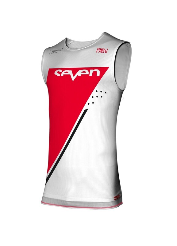 Surmaillot SEVEN Zero Echelon - blanc/rouge 