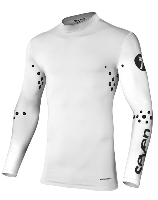 Maillot SEVEN Zero Staple compression laser cut - blanc 