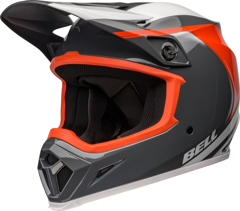 Casque BELL MX-9 Mips - Dart Gloss Charcoal/Orange 