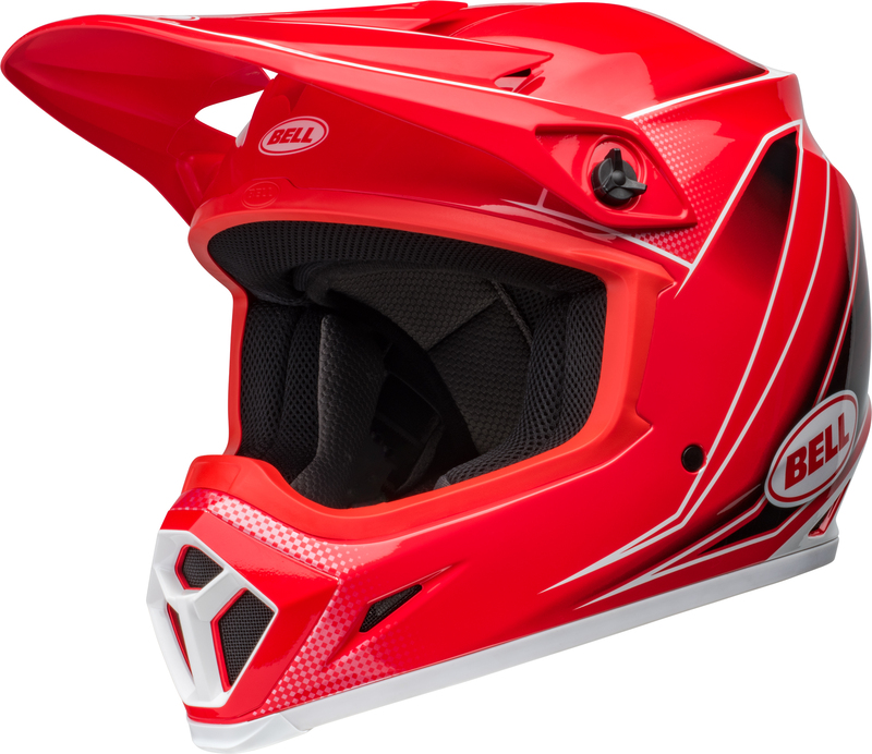 Casque BELL MX-9 Mips - Zone Gloss Red 