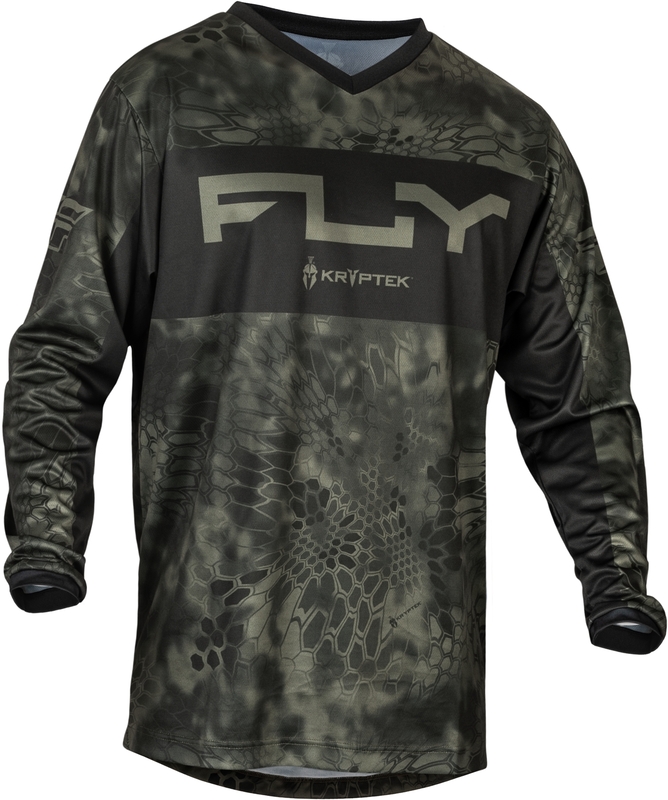 Maillot FLY RACING F-16 Kryptec S.E. - Moss Grey/noir 