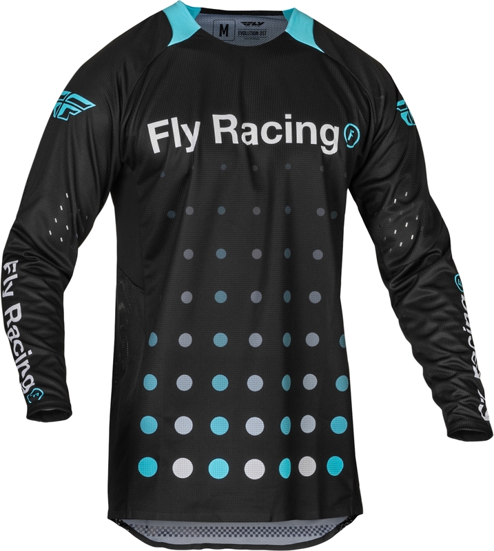 Maillot FLY RACING Evolution DST Strobe - noir/Electric Blue 