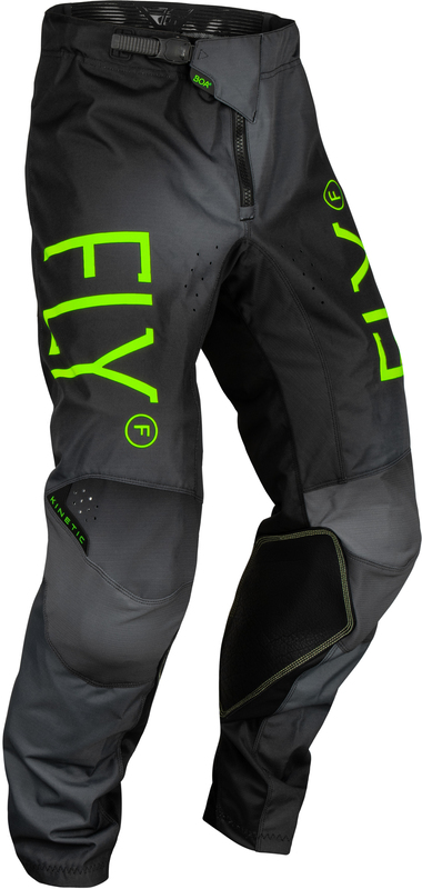 Pantalon enfant FLY RACING Kinetic Prodigy - anthracite/ vert fluo/True Blue 