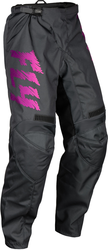 Pantalon enfant FLY RACING F-16 - gris/anthracite/rose 