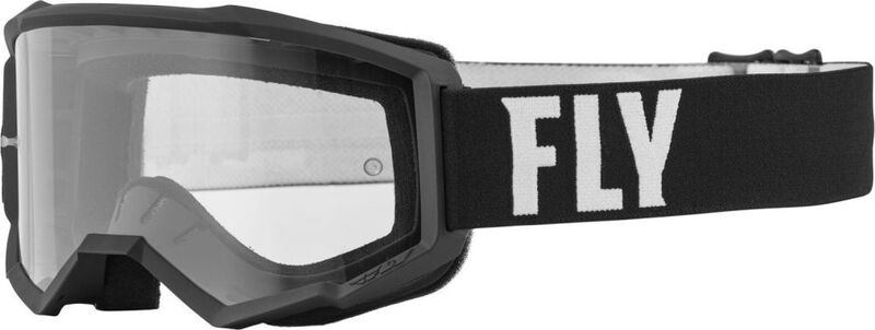 Masque FLY RACING Focus noir/blanc - écran clair 