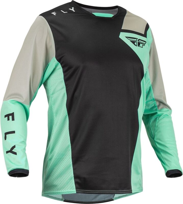 Maillot FLY RACING Kinetic Jet Noir/Mint/Gris S 