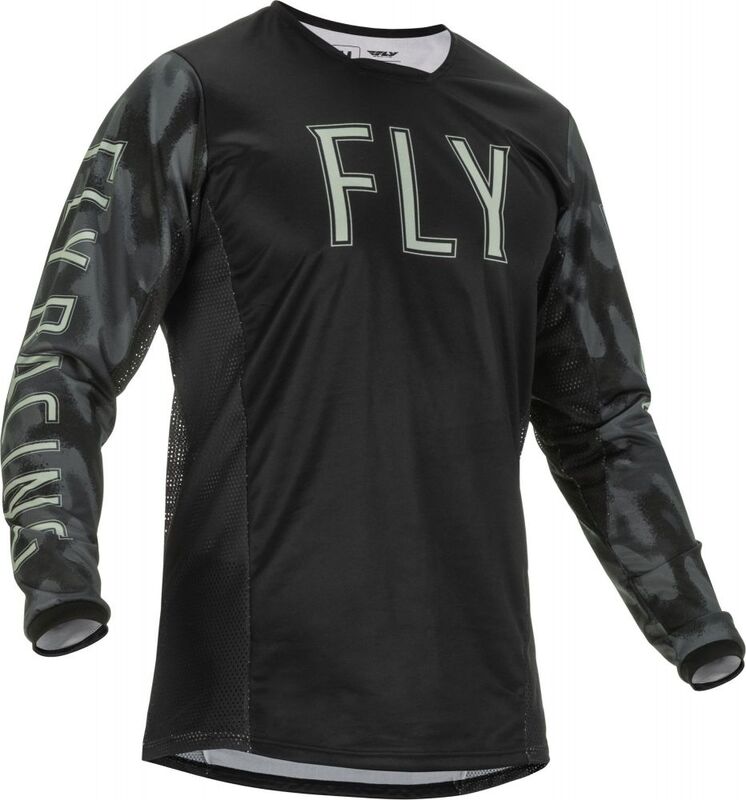 Maillot FLY RACING Kinetic S.E. Tactic Gris/Noir Camo M 