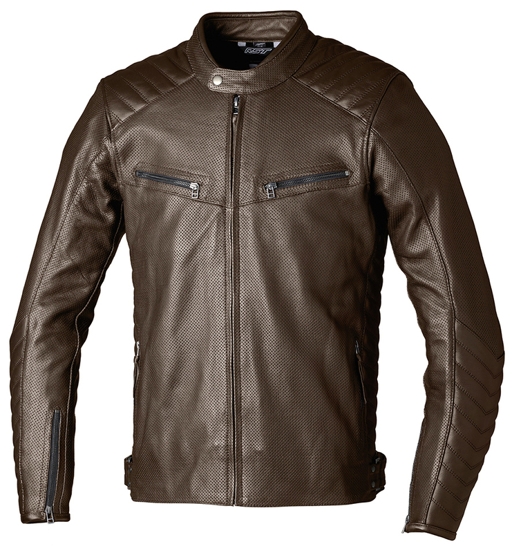 Veste cuir RST Roadster Air CE homme - marron 