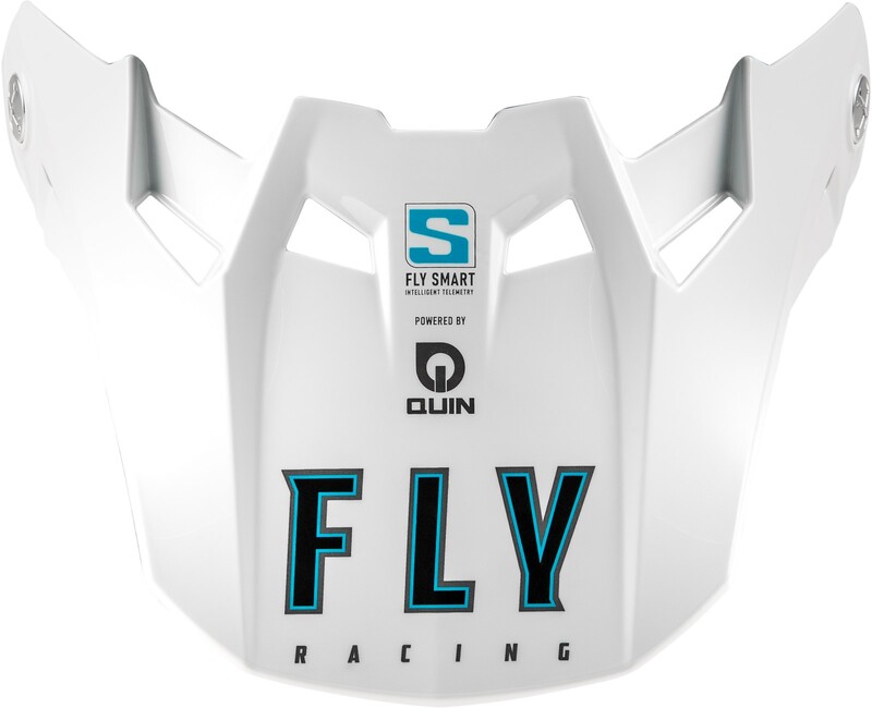 Visière FLY RACING Formula S Carbon Solid - blanc 