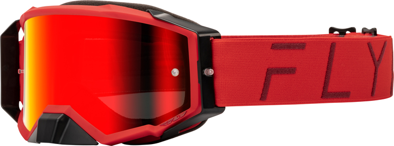 Masque FLY RACING Zone Pro Red - écran rouge/fumé 