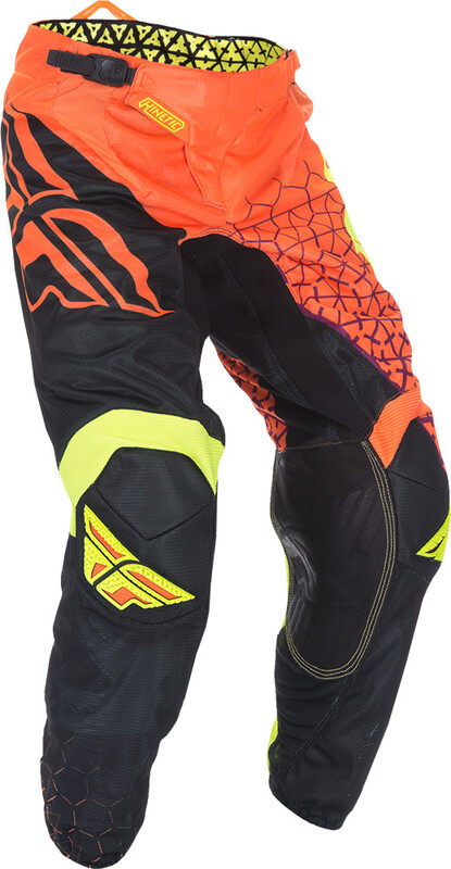 Pantalon FLY RACING Kinetic Trifecta Mesh - orange fluo/noir 