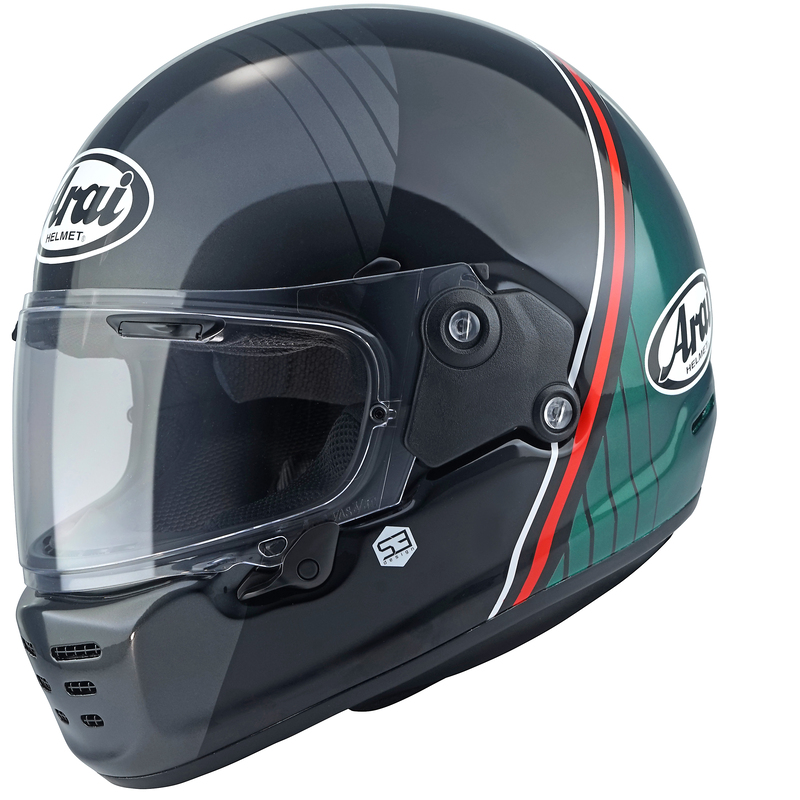 Casque ARAI CONCEPT-XE Temu - vert 