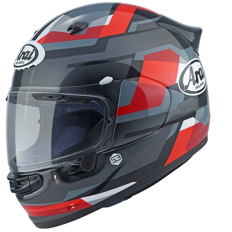 Casque ARAI QUANTIC Abstract - rouge 