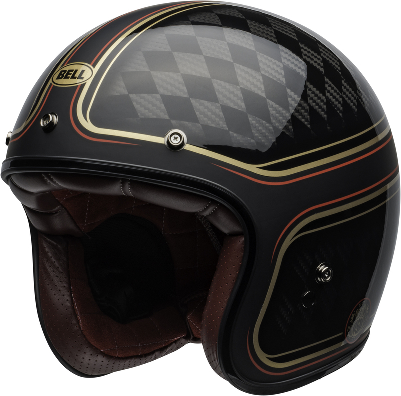 Casque BELL Custom 500 Carbon - RSD Checkmate Matte Gloss Black/Gold 