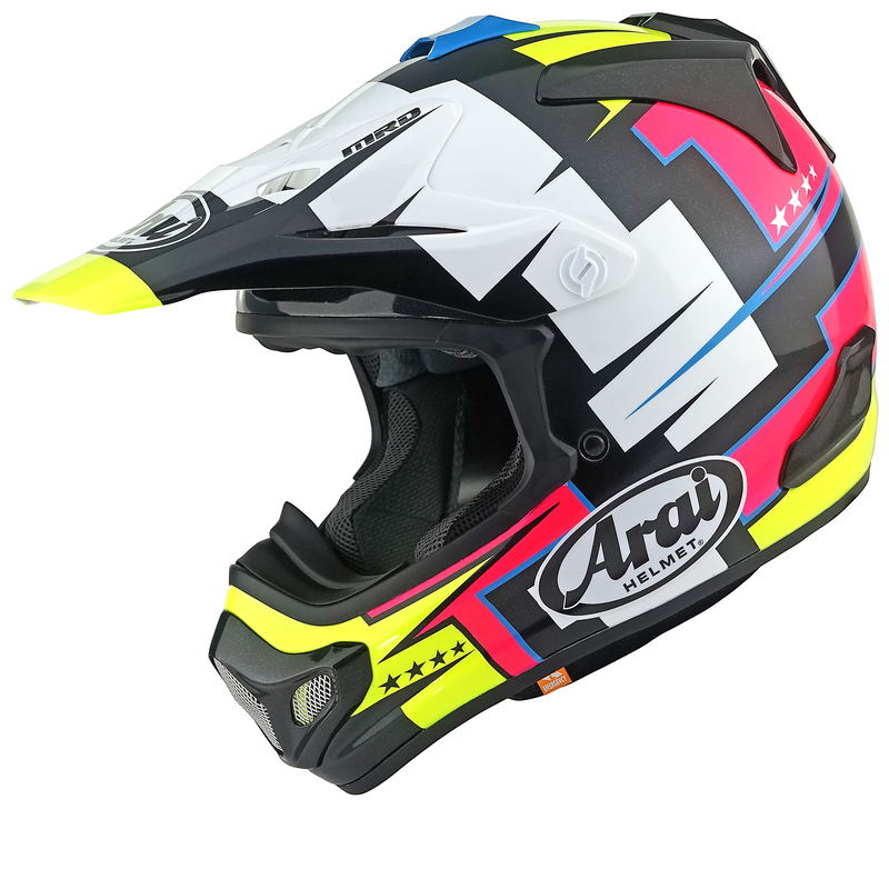 Casque ARAI MX-V EVO Battle - Jaune 