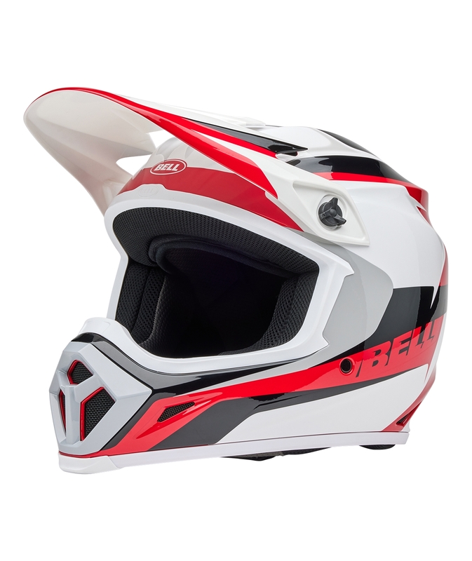 Casque BELL MX-9 Mips - Rift Gloss Red/White 