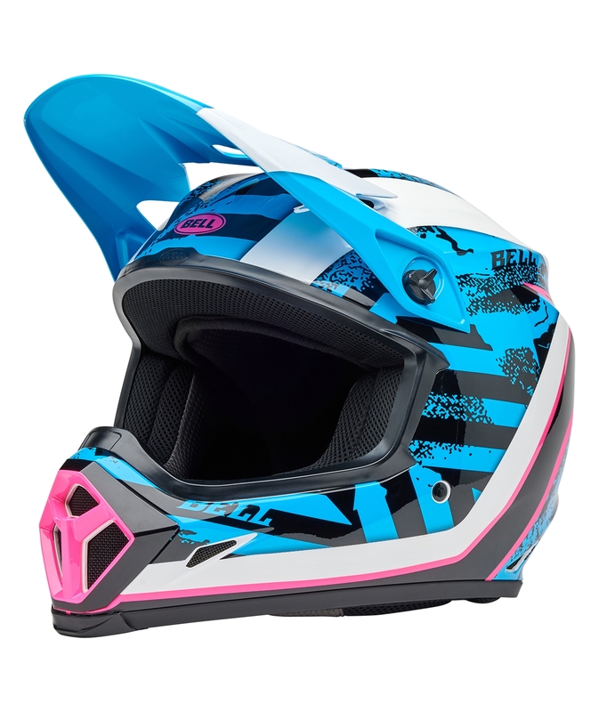 Casque BELL MX-9 Mips - Breakdance Gloss Blue/Pink 