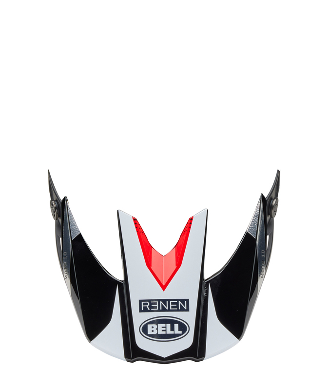 Visière BELL Moto-10 - Renen Raycon Matte Gloss Black/White 