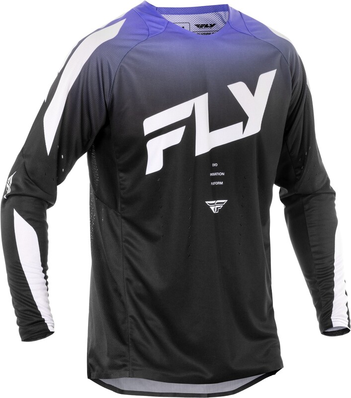 Maillot FLY RACING Evolution DST - noir/blanc/violet 