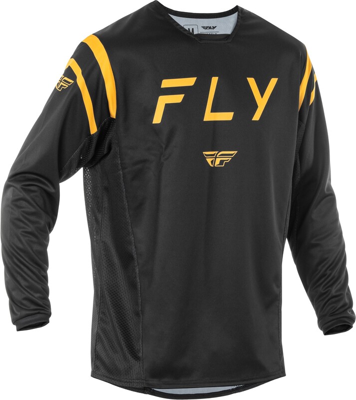 Maillot FLY RACING Kinetic Center - noir/or 