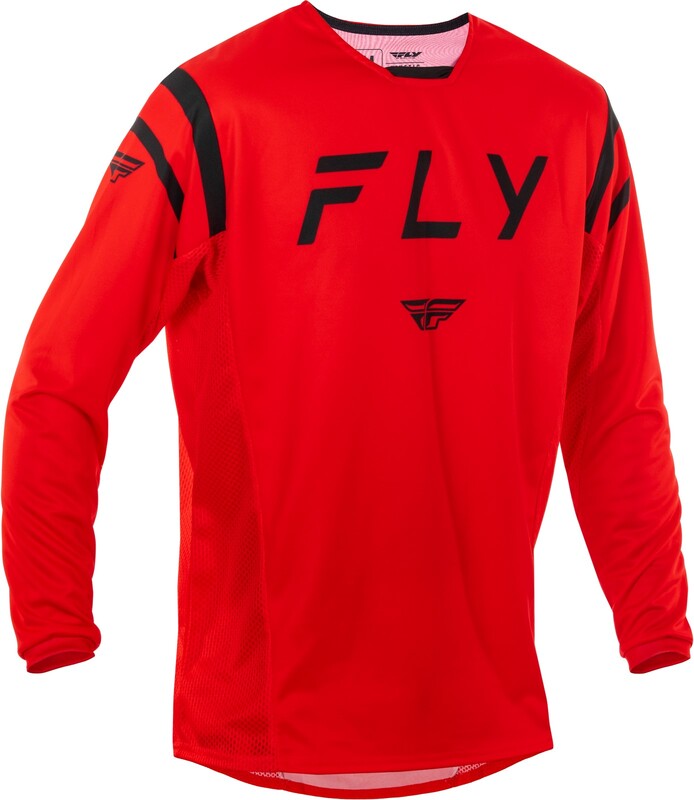 Maillot FLY RACING Kinetic Center - rouge/noir 