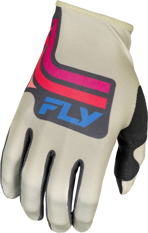 Gants FLY RACING Lite S.E. Vice - gris clair/rose/corail 