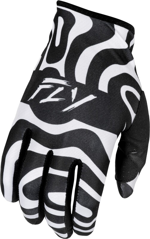 Gants FLY RACING Lite L.E. Abyss - blanc/noir 