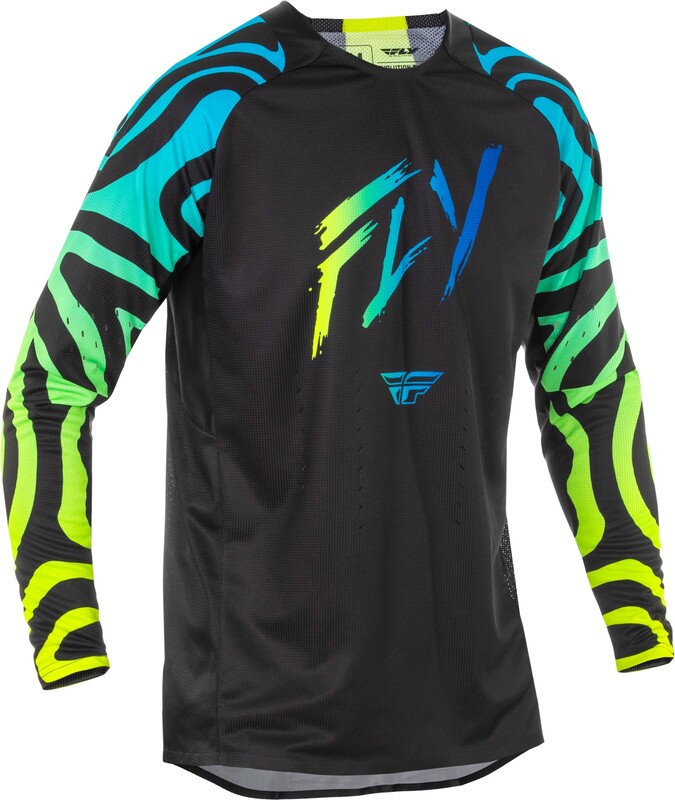 Maillot FLY RACING Evolution DST S.E. Zen - noir/bleu/Hi-Vis 