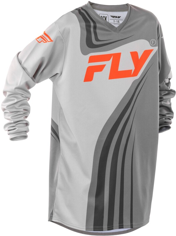 Maillot enfant FLY RACING F-16 - gris/orange 