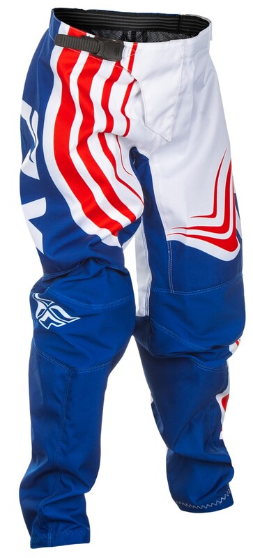 Pantalon enfant FLY RACING F-16 - rouge/blanc/bleu 